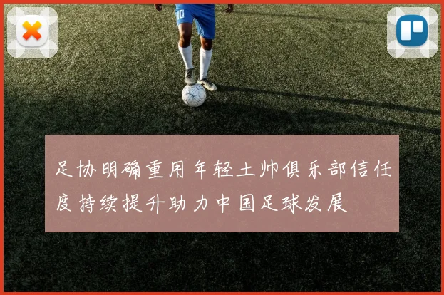 足协明确重用年轻土帅俱乐部信任度持续提升助力中国足球发展